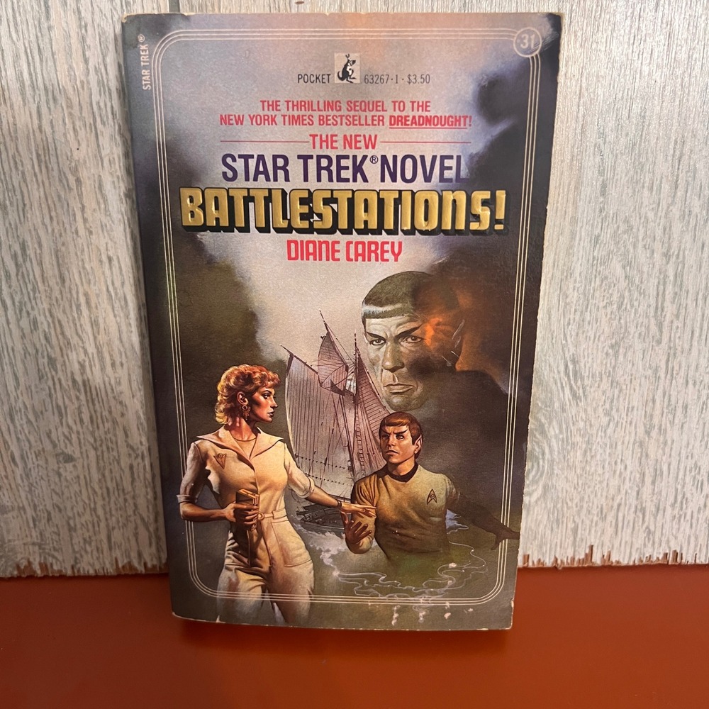 Star Trek Battlestations! Diane Carey Pocket Books 1986‎ First Printing Novel 31